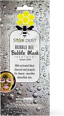 Masque en feuille à bulles bio-miracle star dust bubble bee (1 utilisation), blanc
