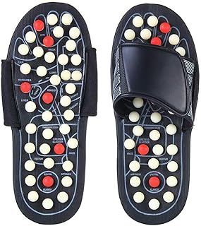 Pantoufles de massage de réflexologie plantaire, pantoufles de massage d'acupression pour soulager la douleur