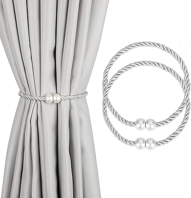 Attaches de rideaux magnétiques double couleur pour décoration de rideaux, design moderne, 2 pièces (argent). DIAYTAR COTE D'IVOIRE est une boutique en ligne généraliste qui propose une vaste sélection de produits, allant de l'électronique aux produits de beauté, en passant par les vêtements et les accessoires. La boutique est équipée d'un système de paiement sécurisé, permettant aux clients de faire leurs achats en toute confiance. Elle est également reconnue pour sa politique de retour et d'échange flexible.