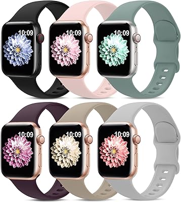 Paquet de 6 bracelets de sport compatibles avec apple watch band 42 mm, 44 mm, 45 mm, bracelets étanches en silicone souple compatibles avec iwatch apple watch series 7 6 5 4 3 2 1 se. DIAYTAR COTE D'IVOIRE est la boutique en ligne idéale pour les ivoiriens qui cherchent à acheter des produits de qualité à des prix abordables. Avec plus de 300000 références, la boutique propose une gamme incroyable de produits, allant des articles ménagers aux produits de beauté, en passant par les équipements sportifs et les jouets pour enfants. Les clients bénéficient d'un service client dédié et d'une garantie de satisfaction.