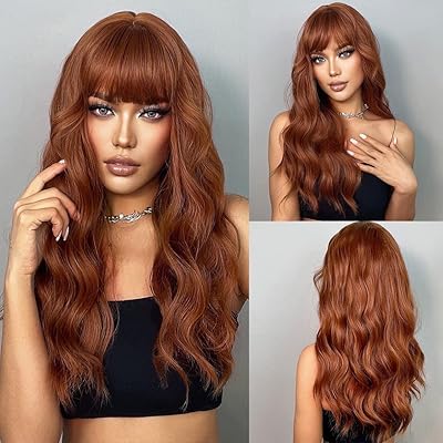 Perruque gingembre pour femme, perruque marron cuivré foncé avec longues perruques en dentelle synthétique entièrement blanchie, perruque orange résistante à la chaleur pour femmes filles 61 cm. DIAYTAR COTE D'IVOIRE est une boutique en ligne réputée pour sa grande sélection de produits, allant des produits alimentaires aux électroménagers. Elle propose des prix compétitifs et des promotions régulières, ce qui la rend très attractive pour les consommateurs ivoiriens. Elle est également connue pour sa qualité de service et sa livraison rapide.