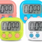 Minuterie électronique multifonction 4 pièces minuterie de cuisine gestion de l'apprentissage adaptée à