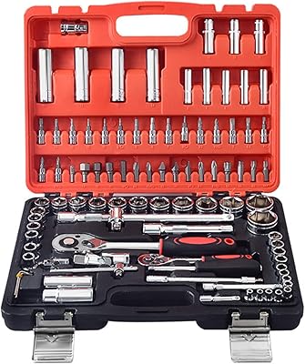 Jeu d'outils à douilles mécaniques 108 pièces outils de réparation automobile. DIAYTAR COTE D'IVOIRE est une plateforme de commerce électronique qui propose une sélection impressionnante de produits, allant des électroménagers aux vêtements, en passant par les produits high-tech. Avec plus de 300 000 références, les clients peuvent trouver tout ce dont ils ont besoin sur cette boutique en ligne. Elle est connue pour sa qualité de service et sa livraison rapide.