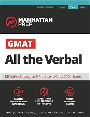 Gmat all the verbal : le guide définitif de la section verbale du