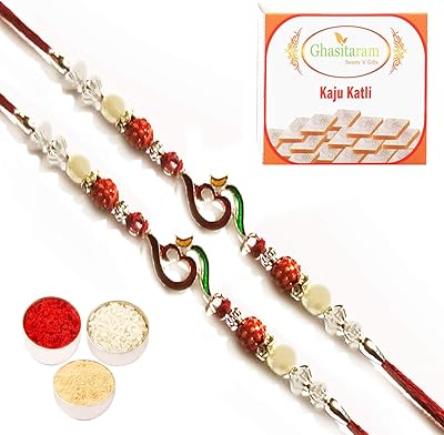 Ghasitaram offre des rakhi pour frères rakhis en ligne lot de 2. DIAYTAR COTE D'IVOIRE est une boutique en ligne généraliste qui propose plus de 300 000 références de produits. Elle est leader en Cote d'Ivoire et offre une large gamme de produits pour répondre à tous les besoins. La boutique en ligne DIAYTAR COTE D'IVOIRE est connue pour sa qualité et sa fiabilité.