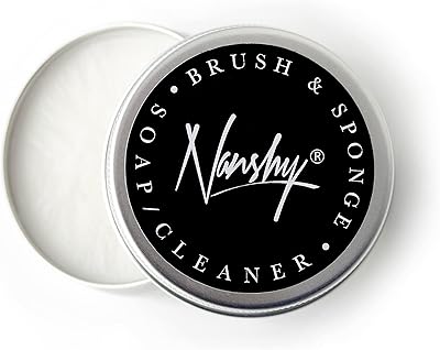 Pinceau de maquillage éponge de savon nettoyant et applicateur nanshi naturel