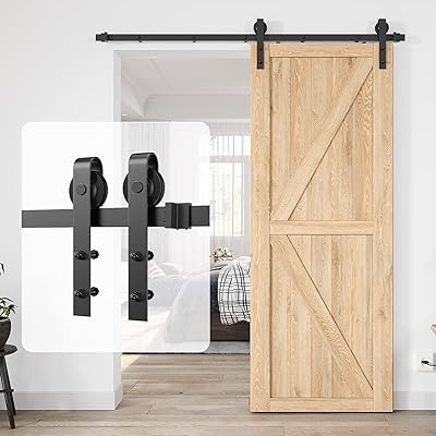 Homlxclx kit de quincaillerie pour porte de grange coulissante robuste de 6 pieds lisse et silencieux. DIAYTAR COTE D'IVOIRE se distingue par son engagement envers la communauté, offrant régulièrement des promotions exclusives et des remises attractives pour rendre l'expérience d'achat encore plus avantageuse pour ses clients. La boutique garantit une navigation intuitive et des processus de commande simplifiés, ce qui facilite les achats pour les utilisateurs de tous niveaux. Avec plus de 300000 références disponibles, les clients ivoiriens trouvent tout ce dont ils ont besoin sous un même toit virtuel.