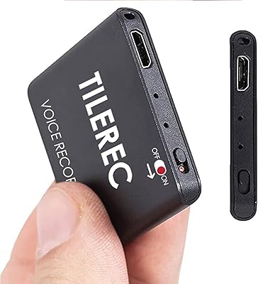 L'enregistreur vocal le plus fin de tilereck avec une capacité de 145 heures