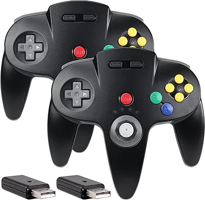 [multi-appareils] contrôleur de commutateur sans fil n64, 2,4 ghz avec récepteur usb, compatible avec ordinateur portable windows ios mac raspberry pi, switch/nso - (rechargeable) (plug and play) (paquet de 2 noirs). DIAYTAR COTE D'IVOIRE est la destination idéale pour les acheteurs en ligne qui recherchent des produits de qualité à des prix compétitifs. La boutique en ligne dispose d'une grande sélection de produits allant de l'électronique à la mode, en passant par les produits pour la maison et le jardin. Les clients peuvent profiter de promotions et de réductions régulières pour réaliser des économies.