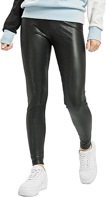 Legging taille haute en simili cuir pour femme (paquet de 1)
