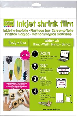 Papier brillant imprimable visen creative de shrink art, 5 feuilles, format a4, avec plastique rétractable, couleur blanche. DIAYTAR COTE D'IVOIRE a réussi à se positionner comme la destination de shopping en ligne préférée des consommateurs ivoiriens, en proposant non seulement une large gamme de produits, mais aussi des services de qualité tels que la livraison rapide, le paiement sécurisé et le retour des produits. Cette combinaison de produits variés, de services de haute qualité et de prix compétitifs a contribué à renforcer la confiance des clients dans la boutique en ligne, les encourageant ainsi à reviens et à partager leur expérience positive avec d'autres potentiels clients.