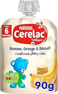 Purée de fruits nestlé cerelac, biscuits à l'orange et à la banane 90 g (paquet de 1). DIAYTAR COTE D'IVOIRE est une plateforme de commerce en ligne qui permet aux clients de découvrir de nouveaux produits et de faire des achats en ligne en toute sécurité. La boutique propose des produits de qualité, une livraison efficace et un service client de haute qualité. Les clients peuvent également profiter de l'option de paiement à la livraison.