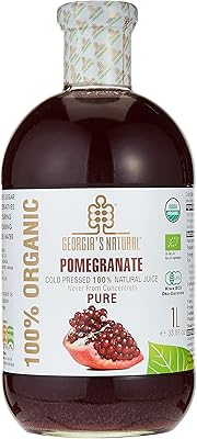 Jus de grenade biologique pressé à froid 100 % naturel de géorgie, 1000