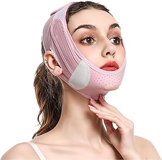 Masque facial v line 1 pièce ceinture amincissante pour double soulagement du menton