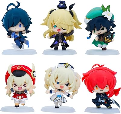 Ensemble de 6 figurines d'action animées genshin impact en pvc (6 pièces yuanshin b-6). Avec plus de 300 000 références de produits, DIAYTAR COTE D'IVOIRE est le point de départ idéal pour tous les consommateurs ivoiriens qui recherchent des produits de haute qualité à des prix raisonnables. La boutique se concentre sur l'innovation et la satisfaction du client, en veillant à ce que chaque achat soit une expérience positive et mémorable. Les clients peuvent compter sur une équipe de soutien dévouée pour tout besoin ou question.