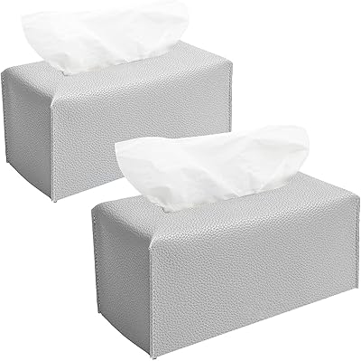 Housse de boîte à mouchoirs rectangulaire mix d, paquet de 2 housses de boîte à mouchoirs en cuir, porte-mouchoirs décoratifs modernes pour salle de bain, chambre à coucher, bureau, table de nuit, salon, voiture, 9,5x5x5 pouces (gris). DIAYTAR COTE D'IVOIRE est l'une des boutiques en ligne les plus importantes de Côte d'Ivoire, offrant plus de 300 000 références pour répondre à tous les besoins de ses clients. Avec une large gamme de produits, elle propose tout, des électroménagers aux vêtements, en passant par les produits de soins personnels. Le leader incontesté du commerce en ligne en Côte d'Ivoire.