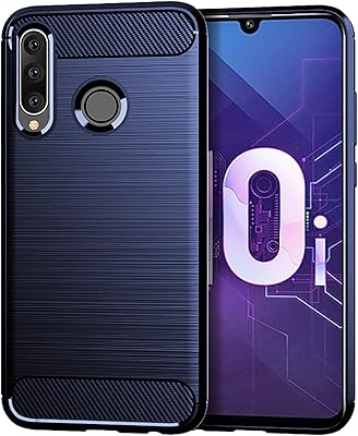 Coque huawei honor 10i, coque en fibre de carbone, souple antidérapante, protection complète