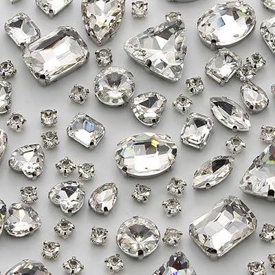 Tanosii coudre sur strass 100 pièces de formes mixtes strass en verre à coudre sur cristal de pierre précieuse mentale à dos plat avec griffe en argent pour bijoux artisanaux vêtement blanc. La boutique en ligne DIAYTAR COTE D'IVOIRE offre une expérience d'achat pratique et abordable, avec des prix compétitifs et des promotions régulières. Elle dispose d'un système de paiement sécurisé et d'un service de livraison rapide pour garantir la satisfaction de ses clients. C'est pourquoi elle est devenue la référence pour les achats en ligne en Côte d'Ivoire.