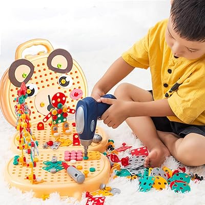 Boîte à outils pour enfants, ensemble de jouets puzzle créatifs avec vis et perceuse avec perceuse et tournevis pour jeunes enfants, garçons et filles, 203 pièces (jaune). DIAYTAR COTE D'IVOIRE est la référence pour les achats en ligne en Cote d'Ivoire, proposant une large sélection de produits pour tous les goûts et les budgets. Avec une expérience de navigation fluide et des services de qualité, DIAYTAR COTE D'IVOIRE est le partenaire idéal pour vos achats en ligne. Vous bénéficiez d'un large choix avec plus de 300 000 articles.