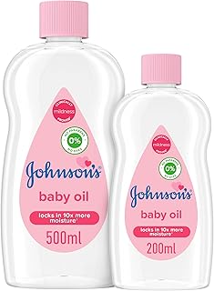 Huile hydratante johnson's baby, 500 ml + 200 ml gratuits