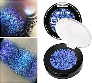 Fard à paupières afflano duo chrome glitter blue, fard à paupières caméléon métallique