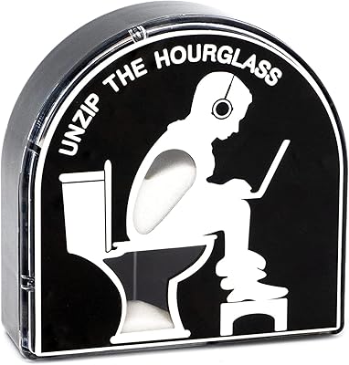 Minuterie sablier de 5 minutes avec minuterie de toilettes moderne et créative