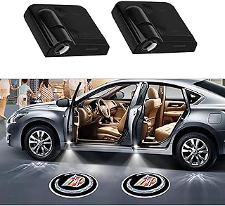 2 pièces fengsong pour cadillac sans fil lumière de porte de voiture led