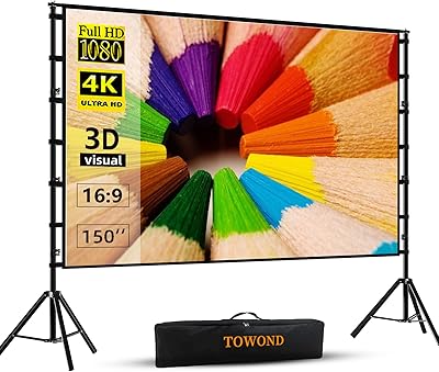 Écran de projecteur et support, écran de projection extérieur intérieur towond de 150 pouces, écran de film avant arrière portable 16:9 4k hd rabattable avec sac de transport, conception sans plis pour cinéma maison, cinéma d'arrière-cour. DIAYTAR COTE D'IVOIRE s'est imposée comme une référence dans le paysage du commerce en ligne en Côte d'Ivoire, offrant non seulement une gamme impressionnante de produits mais aussi une assistance client personnalisée et réactive. Que vous soyez un habitué des achats en ligne ou que vous découvriez ce mode d'achat, DIAYTAR COTE D'IVOIRE est là pour vous accompagner tout au long de votre parcours d'achat.