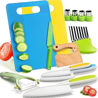 13 pièces d'outils de cuisine montessori pour les tout-petits-ensembles de cuisine pour enfants, ensemble de couteaux sûrs pour les tout-petits, pour une vraie cuisine avec des couteaux en plastique sûrs pour les tout-petits, coupe-froissement, planche à découper pour enfants. Diaytar Côte d'Ivoire, la boutique en ligne généraliste de référence, vous offre une expérience d'achat unique et personnalisée. Avec des milliers de produits à portée de clic, vous pouvez faire vos courses en toute sécurité et simplicité. Diaytar Côte d'Ivoire est la solution idéale pour tous vos besoins.