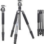 Trépied anoril rt85c ultra professionnel en fibre de carbone, centre de gravité bas
