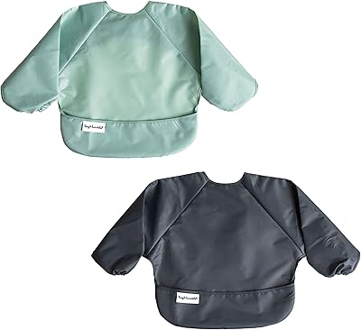 Bavoir à manches longues tiny lee anti-désordre - bavoir imperméable pour nourrissons