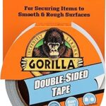 Ruban double face gorilla, 8 mètres, gris