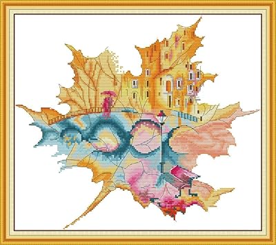 Kits de point de croix maydear, ensemble complet de broderie pour débutants, bricolage
