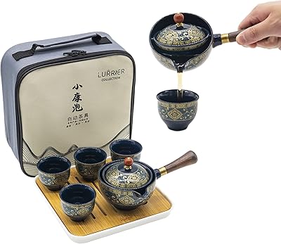Service à thé gongfu chinois en porcelaine laurer, ensemble de théière portable