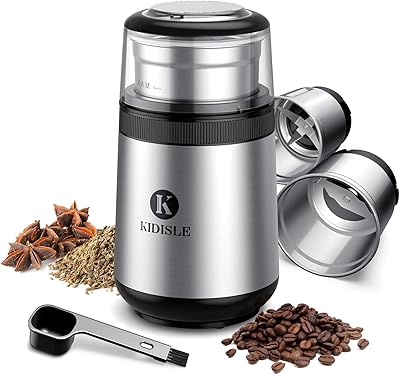 Moulin à épices électrique en acier inoxydable pour grains de café épices ail