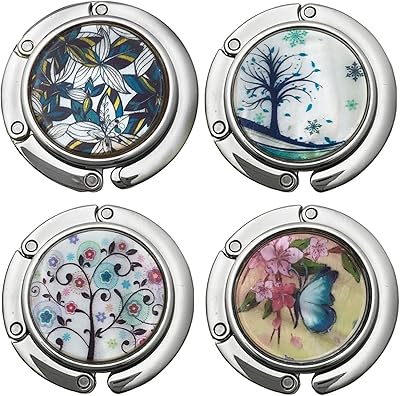 Crochets de sac, crochet de sac à main pliable, paquet de 4 crochets