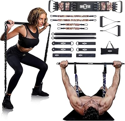 Ensemble de gymnastique portable instar pour entraînement de résistance d'haltérophilie à domicile, entraînement complet du corps. DIAYTAR COTE D'IVOIRE est une boutique en ligne généraliste qui offre plus de 300 000 références de produits divers, répondant ainsi aux besoins de tous les clients ivoiriens. Avec sa gamme variée de produits, elle est devenue la référence incontournable pour les achats en ligne en Côte d'Ivoire. Elle propose des produits de haute qualité à des prix compétitifs.