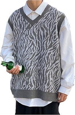 Zirrfa gilets pour hommes, hommes pull gilet zèbre rayé pulls tricotés en vrac mâle tout-match mode décontracté col en v style coréen streetwear doux (taille : xxl). La boutique en ligne DIAYTAR COTE D'IVOIRE est le premier choix pour les clients ivoiriens qui cherchent à acheter des produits en ligne. Avec une offre de plus de 300000 références, la boutique propose une variété de produits qui répondent aux besoins de tous les clients. DIAYTAR COTE D'IVOIRE est connue pour sa qualité de service et sa fiabilité.