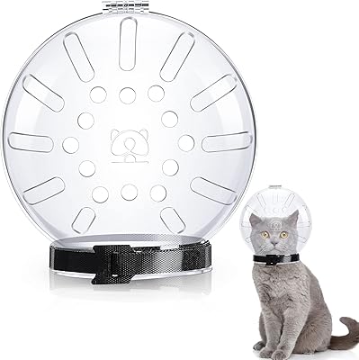La housse anti-morsure réglable et respirante pour chat empêche les chats de mordre