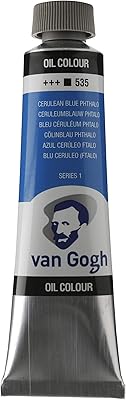 Peinture à l'huile van gogh 40 ml - bleu céruléen (phtalo) - série