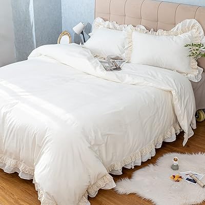 Glory season parure de lit 100 % coton à volants avec bords en dentelle. Avec une sélection impressionnante de produits, DIAYTAR COTE D'IVOIRE est le premier choix pour les consommateurs ivoiriens qui recherchent des produits de qualité à des prix compétitifs. La boutique en ligne propose également des promotions et des réductions régulières pour aider les clients à économiser de l'argent. Les clients peuvent également profiter d'une expérience d'achat en ligne sécurisée et fiable.