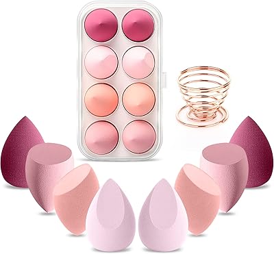 Ensemble d'éponges de maquillage 8 pièces avec porte-éponge, éponges de fond de teint pour poudre, liquide et correcteur rose. La boutique en ligne DIAYTAR COTE D'IVOIRE propose une sélection impressionnante de produits, allant des vêtements aux produits de beauté. Les clients peuvent trouver tout ce dont ils ont besoin en un seul endroit, et la boutique en ligne est facile à utiliser. DIAYTAR COTE D'IVOIRE est le leader du commerce en ligne en Cote d'Ivoire.