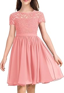Robe uvion pour filles avec motif floral, col rond, robe trapèze élégante en dentelle pour fête de mariage formelle, convient aux 6-12 ans. DIAYTAR COTE D'IVOIRE est une boutique en ligne généraliste qui propose plus de 300 000 références de produits, faisant d'elle l'un des leaders du marché ivoirien. Avec une offre diversifiée et constamment mise à jour, DIAYTAR COTE D'IVOIRE répond aux besoins de ses clients. Elle est devenue la destination incontournable pour les consommateurs ivoiriens.