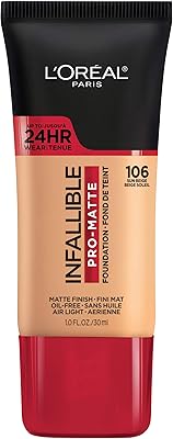 L'oréal paris infallible pro matte fond de teint liquide longue tenue, 106 sun beige, 1 fl oz. DIAYTAR COTE D'IVOIRE est une boutique en ligne généraliste proposant plus de 300 000 références, ce qui en fait la boutique leader en Côte d'Ivoire. Elle offre une large gamme de produits pour répondre aux besoins de tous les clients. Avec une telle variété, les clients peuvent trouver tout ce dont ils ont besoin en un seul endroit.