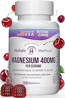 Supplément de magnésium gummies pour adultes et enfants 400 mg par portion