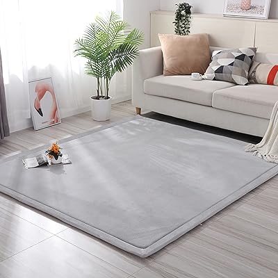 Tapis rectangulaire en mousse à mémoire de forme tapis de jeu pour enfants