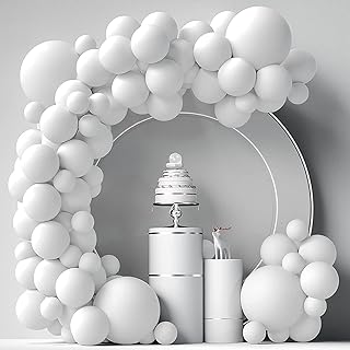 Ballons blancs 84 pièces kit de décoration d'arche de ballons blancs 5"+12"+18"ballons blanc cassé ballons joyeux anniversaire ballons de fête prénatale décorations de mariage. DIAYTAR COTE D'IVOIRE propose une large sélection de produits pour tous les goûts et besoins, vous permettant ainsi de faire vos achats en toute simplicité et rapidité. Avec plus de 300 000 références, cette boutique en ligne est votre destination idéale.