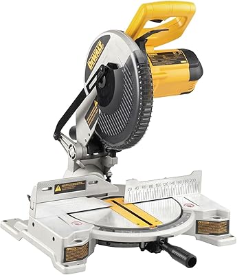 Scie à onglet dewalt, 250 mm, 1650 watts, conception antidérapante, idéale pour le bois
