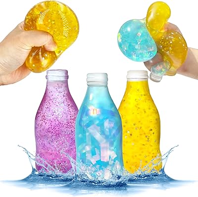 Balles anti-stress pour soulager le stress des enfants et des adultes, paquet de 3 bouteilles, balles sensorielles spongieuses pour soulager l'anxiété et améliorer la concentration, bouteilles aux couleurs vives, jouets anti-stress. DIAYTAR COTE D'IVOIRE offre une expérience d'achat en ligne pratique et sécurisée, avec des options de paiement faciles et des livraisons rapides. La boutique propose une large gamme de produits, allant de l'électronique à la mode, en passant par les produits de maison et les accessoires. Les clients peuvent ainsi trouver tout ce dont ils ont besoin en un seul endroit.