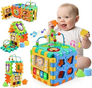 Cube d'activité pour bébé, jouet cube d'activité d'apprentissage occupé avec trieur de formes de labyrinthe de perles, jouets d'apprentissage de développement précoce avec 6 activités différentes pour tout-petit de 1 an, garçon et fille, cadeau. Avec plus de 300000 références de produits, DIAYTAR COTE D'IVOIRE est la boutique en ligne la plus complète en Côte d'Ivoire. Elle propose des produits de marques internationales et locales, permettant aux clients de découvrir de nouvelles marques et de retrouver leurs favorites. DIAYTAR COTE D'IVOIRE est déterminée à offrir les meilleurs prix et les meilleures promotions à ses clients.